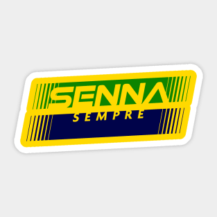 Senna Sempre Yellow Design. Sticker